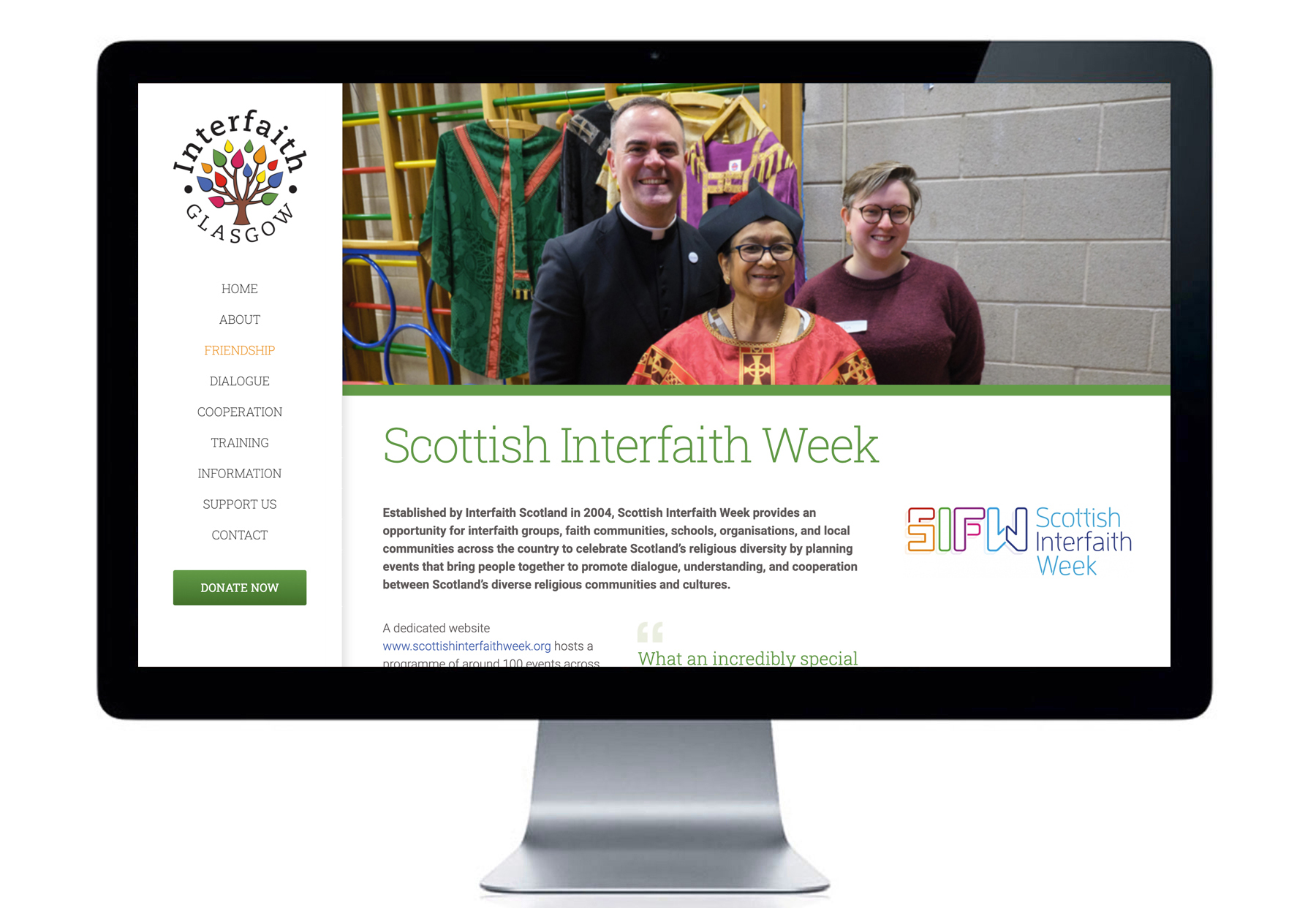 Interfaith Glasgow Website